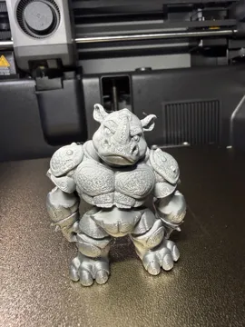 Letrero o emblema decorativo: Flexi Mini Monsters: Rhino — vista de referencia 5
