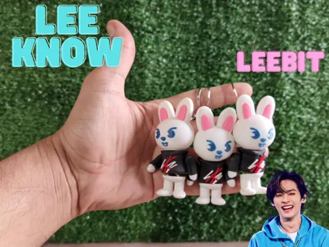 Llavero: SKZOO LEEBIT-LEE KNOW-MINI Y LLAVERO — referencia de MakerWorld
