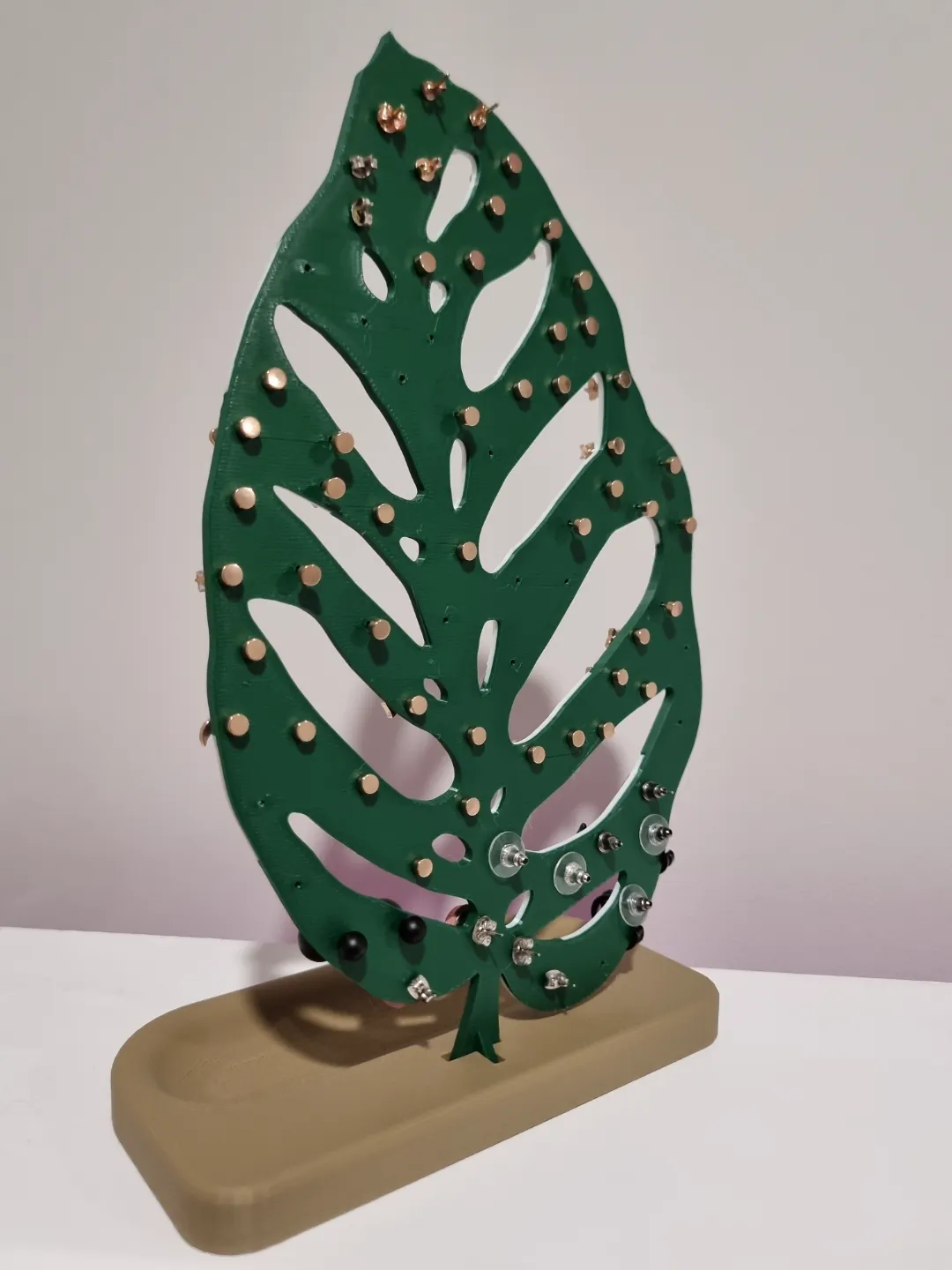 Monstera Leaf Earring Display view 4