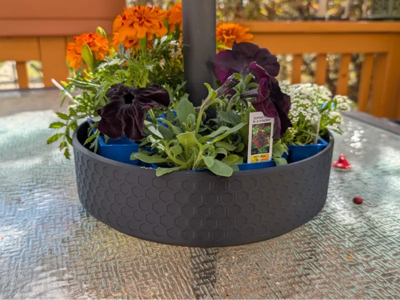 1.5" Umbrella Patio Table Top Flower Planter Ring