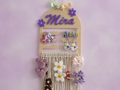 Personalized Hair Clip Holder