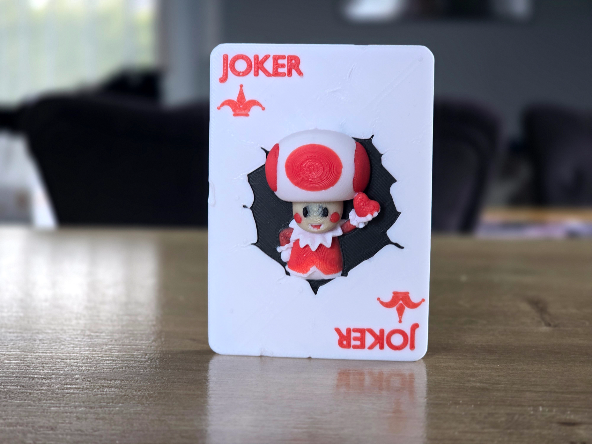 Joker Toad Mario Bros Card