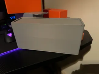 Larger storage box - stackable no pins