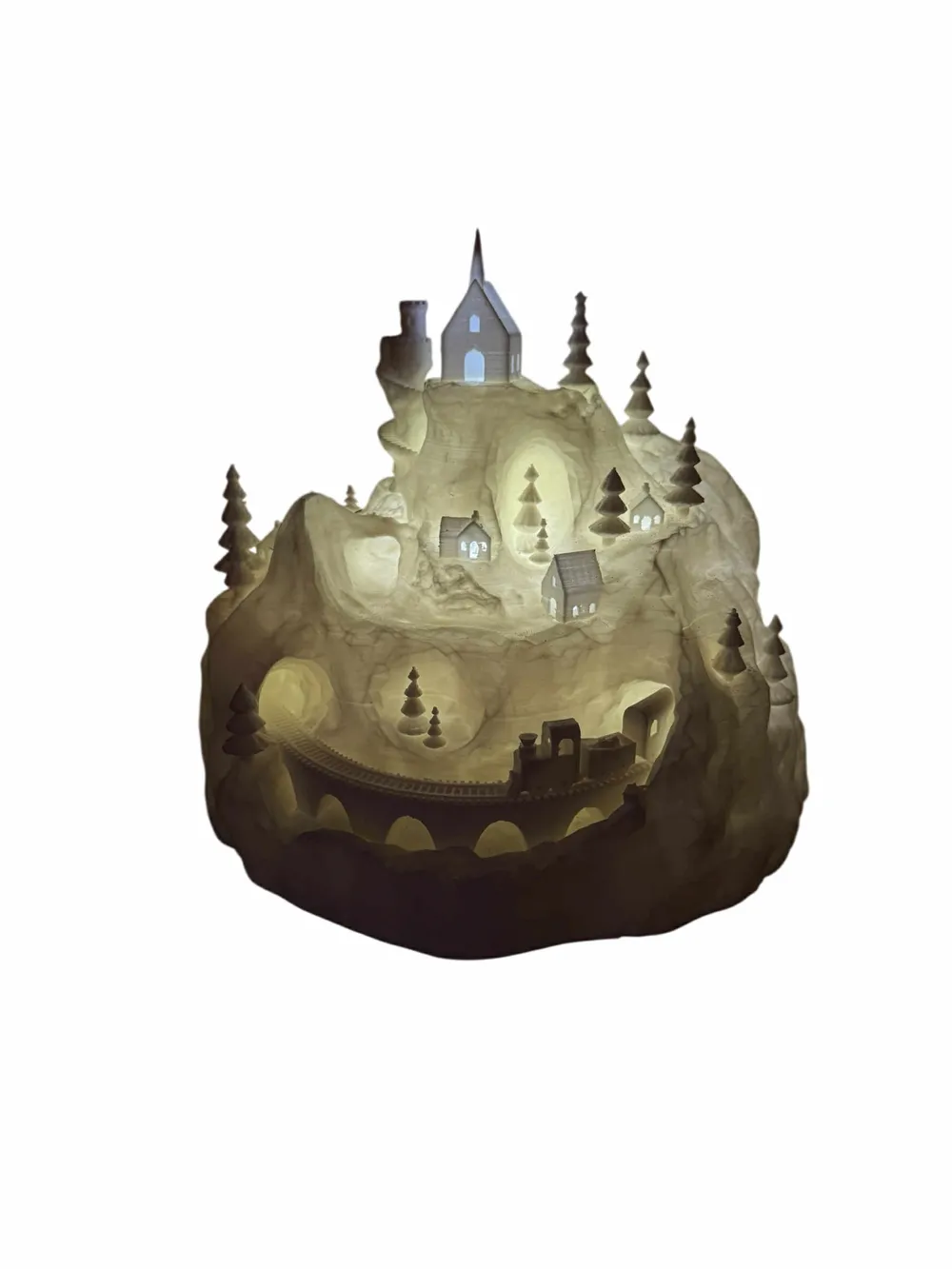 Christmas Village / Winter Village - Illuminated - Free 3D Print Model ...