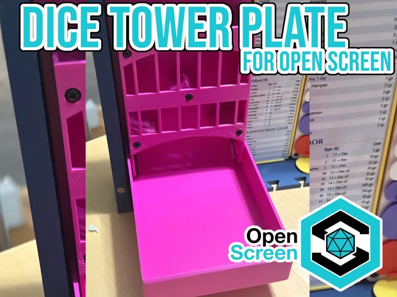 Dice Tower for Open Screen