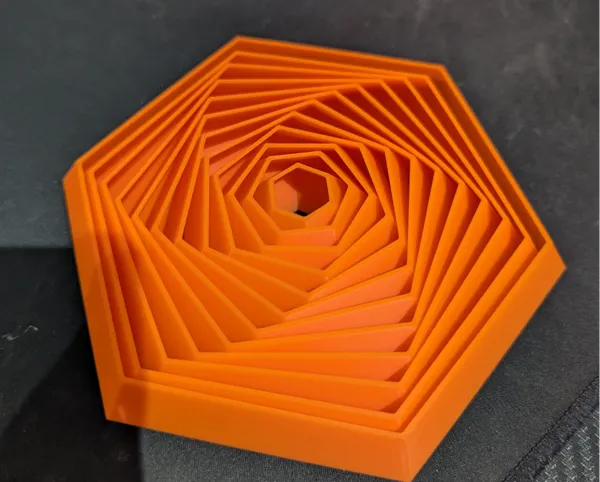 Fidget hexagonal à motifs