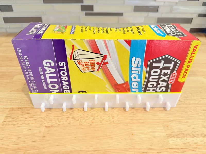 Gallon and Sandwich Ziplock Bag Box Skadis