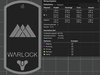 Destiny 2 Warlock Dog Tag