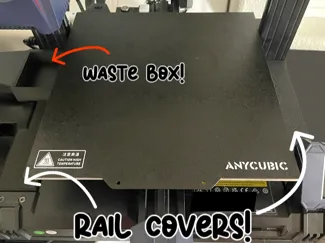 Anycubic Kobra 2/Neo Rail Cover + Waste Box