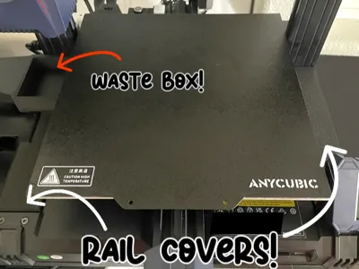 Anycubic Kobra 2/Neo Rail Cover + Waste Box