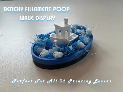 Filament Poop Benchy Wave Display