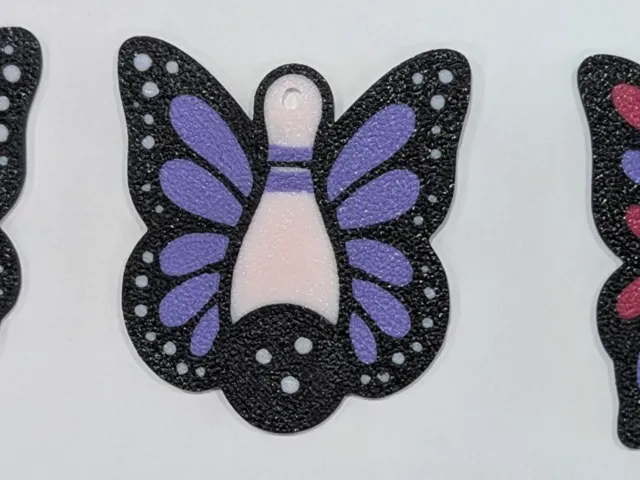 Butterfly bowling earrings