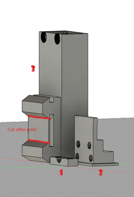 DTH11 case with rails