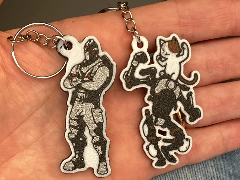 Portachiavi cavaliere nero FORTNITE