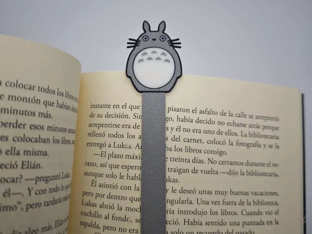 Accesorio de lectura: Totoro Bookmark / My neighbor Totoro Bookmark. Referencia del modelo original.