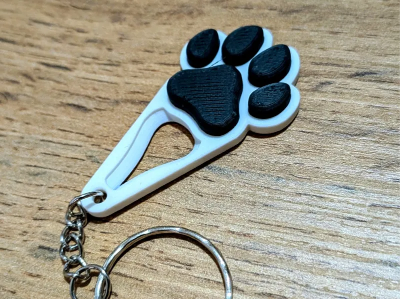 Tick Remover Dog Paw Keychain NO AMS