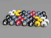 Perles à lettres et chiffres — photo 1