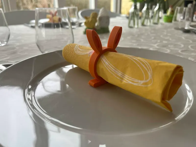 Easter bunny napkin holder
