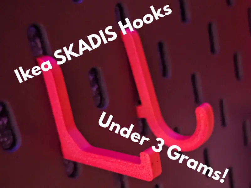 Ikea SKADIS Hook 2 Pack (Quick Print)