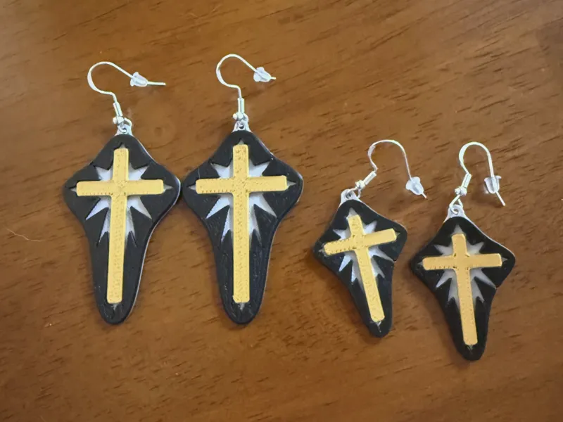 Cross with Star burst