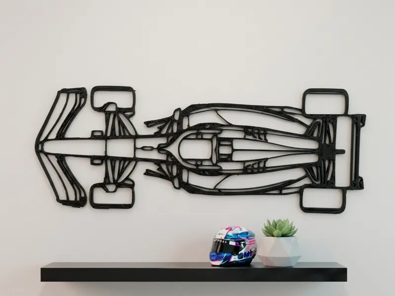 F1 Desktop Silhouette - Standing & Wall Art Decor