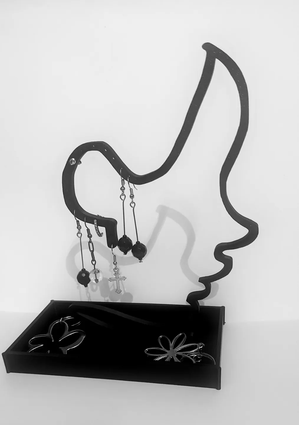 earrings, rings, jewelry display or holder view 2