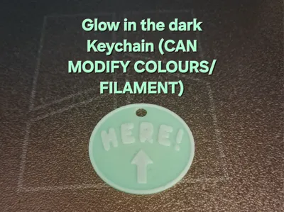 Glow In The Dark Keychain - Key Finding Aid 