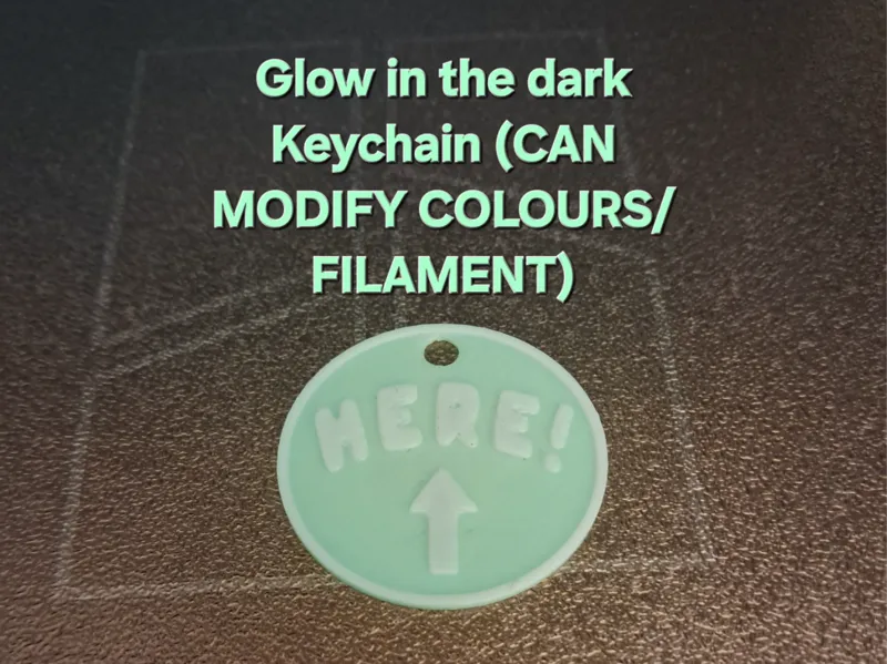 Glow In The Dark Keychain - Key Finding Aid 