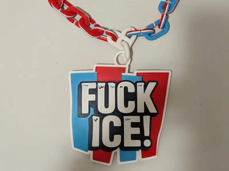 Anti-Ice Statement Pendant Chain