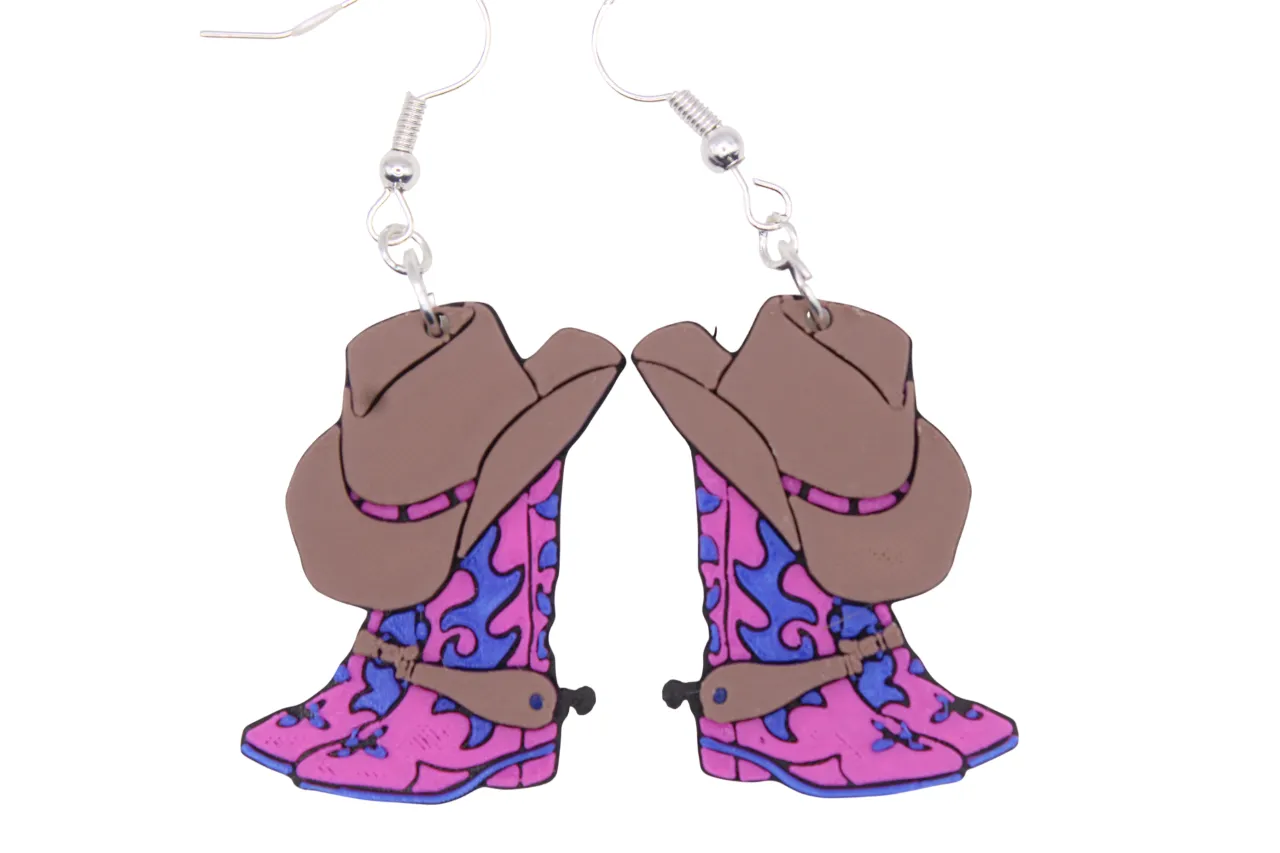 Rodeo Earrings - Boots view 3