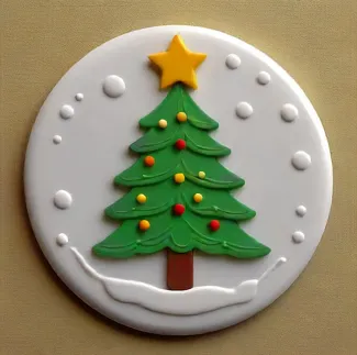 Christmas tree fridge magnet