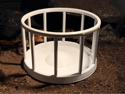 Tortoise/Reptile Food Bowl anti-climb prevent mess