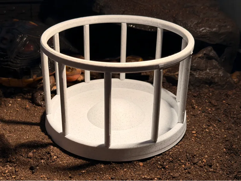 Tortoise/Reptile Food Bowl anti-climb prevent mess