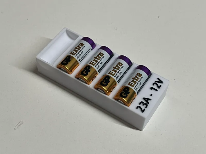 Vassoi aggiuntivi per scatola porta pile 23A 12V