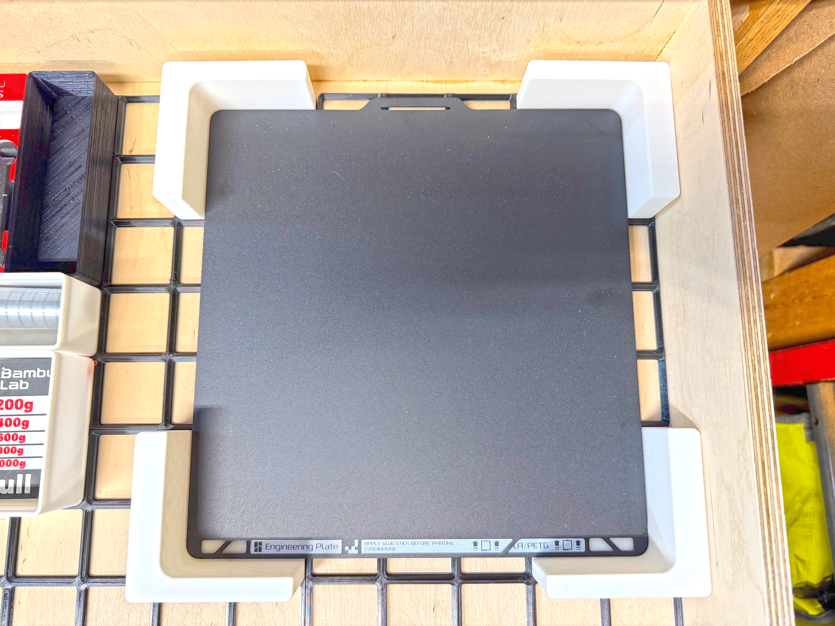 Gridfinity Build Plate Flat Storage Corners