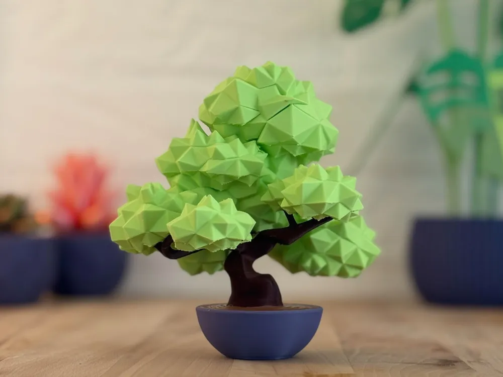 Árbol Bonsái Low-Poly