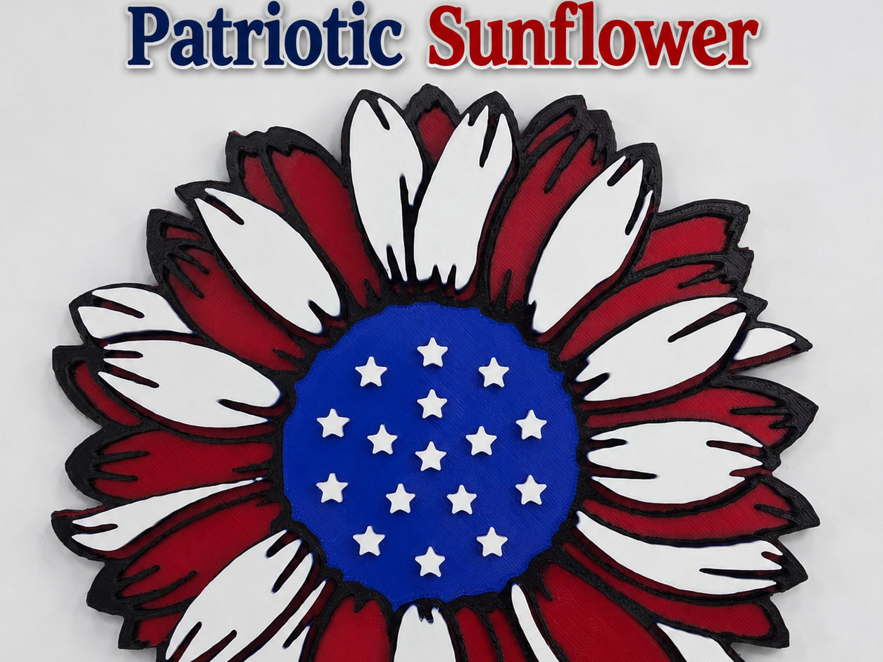 Patriotic Sunflower