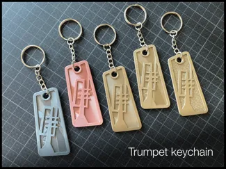 Trumpet Keychain