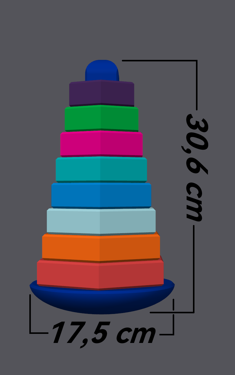 Miniatura 6 do modelo 3D FlexStack Kids Tower (StapelTurm) 