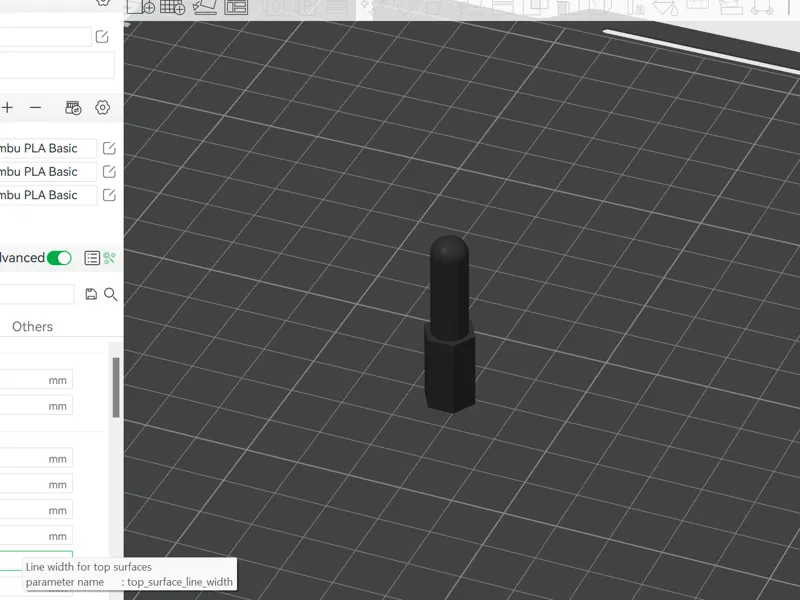 Kamtec 1300 Rear post M3 Screw 15mm base