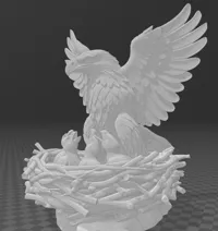 An eagle without a book