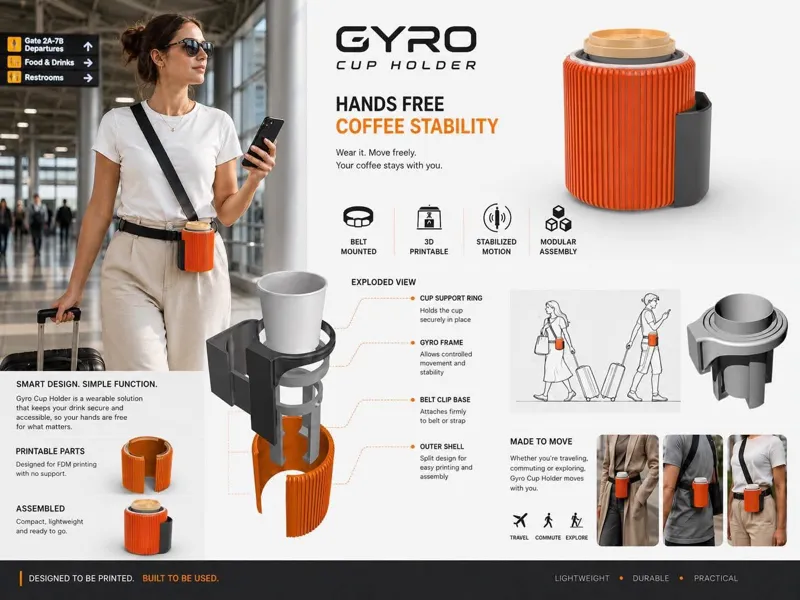 Gyro Cup Holder