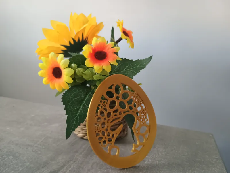 Easter Bunny Floral Egg