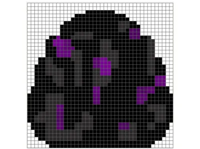 Ender dragon egg Pixel art