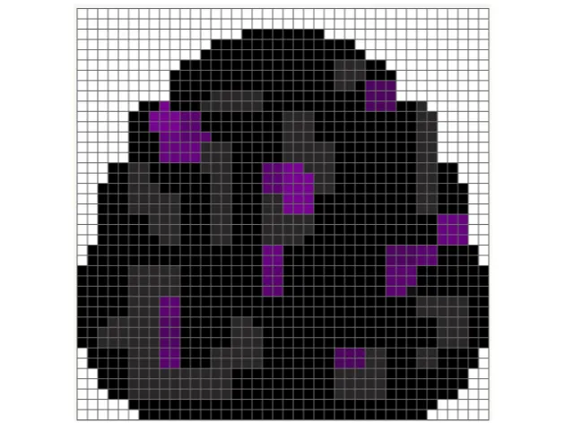 Ender dragon egg Pixel art