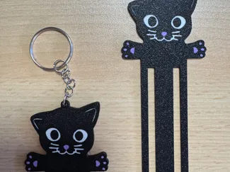 Porte clés / marque page Chat mignon adorable