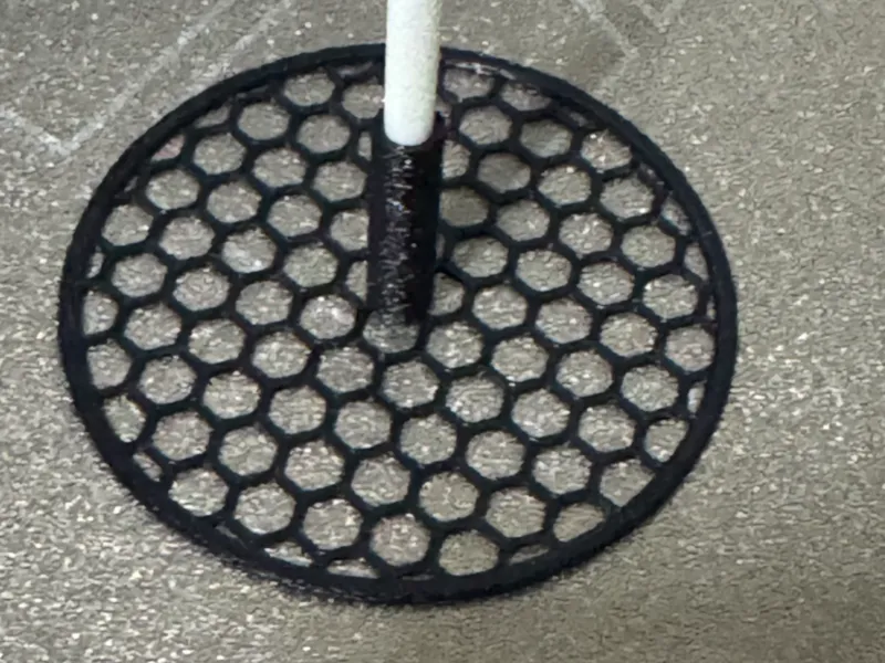 Incense Holder with Hexagonal Design