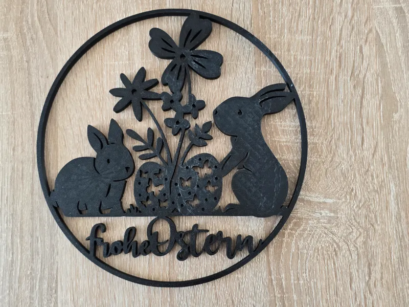Frohe Oster Tür oder Fensterbild