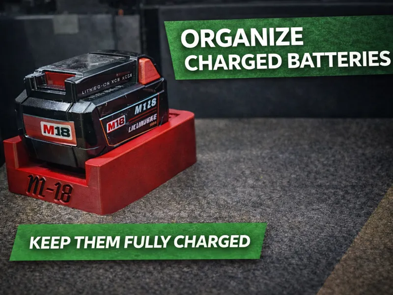 Milwaukee M-18 Battery Holder/Organizer