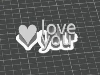 Valentines gift "love you"